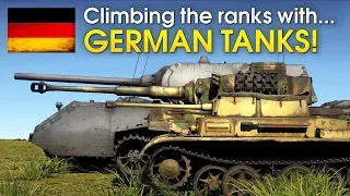 Climbing the ranks with GERMAN TANKS / War Thunder