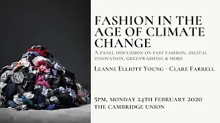 Fashion in the Age of Climate Change | Panel | Cambridge Union