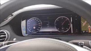 Mercedes-Benz S350d (258HP) Top speed 100-250 km/h - Acceleration