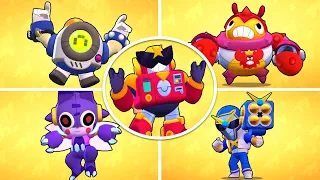 ALL NEW SKINS ALL MAPS + Winning & Losing Animations - Brawl Stars Season 2 Summer of Monsters