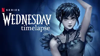 Wednesday Addams | Digital Painting Timelapse