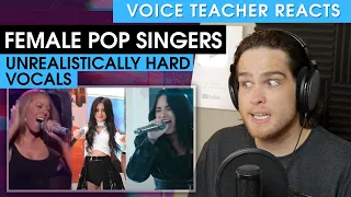 5 Unrealistically Hard Vocals (Demi, Mariah, Camila, Leigh-Anne, Pia Mia) | Voice Teacher Reacts