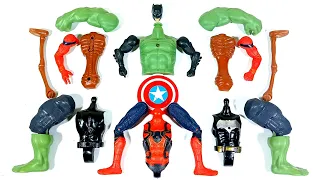 Assemble Marvel's Toys Hulk Smash Vs Siren Head Vs Spider-Man Vs Batman Avengers