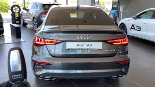 AUDI A3 Sedan 2021 - FIRST LOOK LED Lights, crazy ambient lights & trunk space (S Line 35 TFSI)