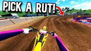 THE MOST RUTTED TRACK I HAVE EVER RACED IN MX BIKES!