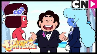 Ruby and Sapphire's Wedding - They Fuse Into Garnet | Steven Universe | Reunited | Cartoon Network