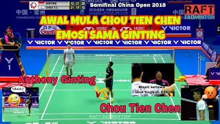 Badminton Big Match : Anthony Ginting vs Chou Tien Chen | Semifinal China Open 2018