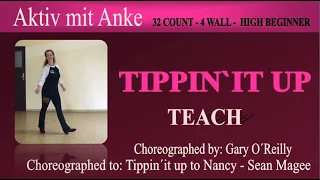Tippin it up ´-  Line Dance - Gary O´Reilly - teach and learn with Anke