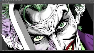 Drawing The Joker (Comic Version) - Batman The Killing Joke - Timelapse | We Art Skroot