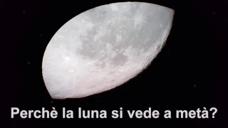 Perchè si vede metà luna?