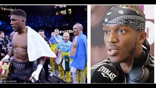 'PEOPLE WERE S****** ON ANTHONY JOSHUA WHEN HE HAD A MOMENT' - KSI REACTION TO AJ DEFEAT TO USYK