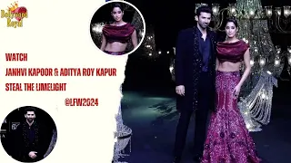 Watch Janhvi Kapoor & Aditya Roy Kapur Steal The Limelight @LFW2024