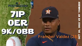 [ALCS] Framber Valdez | Oct 20, 2022 | MLB highlights