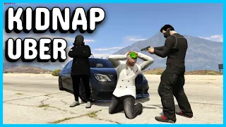 GTA 5 RP - BEING A FAKE UBER DRIVER AND 'ROBBING' PEOPLE!