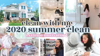 NEW EXTREME CLEAN WITH ME | WHOLE HOUSE SUMMER 2020 | ULTIMATE MOTIVATION