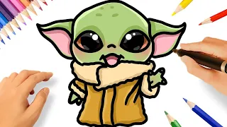 HOW TO DRAW BABY YODA | GROGU