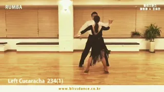 How to dance Rumba (1.Curl 2.Aida( Fallaway) 3.Left Cucaracha 4.Fencing Line 5. Spot Turn to Right