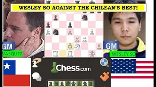 Wesley So Beats Chilean's Best  I Vasquez Shroeder vs Wesley So (0-1) Chess.com Rapid Chess 2022 R4