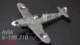 Full Video Build | MEZEK Avia S-199 “MP-10” Czechoslovakia 1/72 Eduard Scale Model Building