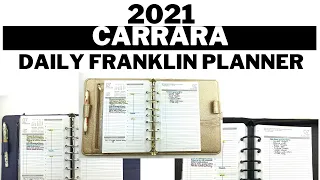 Carrara Daily Ring-Bound 2021 Franklin Planner