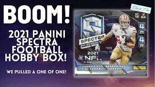 BOOM! Opening Up A 2021 Panini Football Spectra Hobby Box! WE HIT A ONE OF ONE!