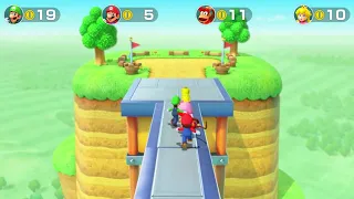 Super Mario Party - Diddy Kong vs Mario vs Peach vs Luigi