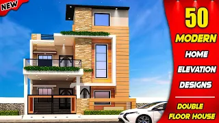 Best 50 Elevation Designs For 2 Floor House | Double Floor House Elevation In India 2020