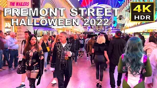 (4K HDR) Fremont Street Las Vegas Halloween Night 2022