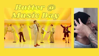 Drummer Reacts to BTS Butter @ THE MUSIC DAY