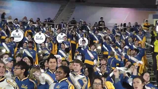 UCLA Marching Band at UCLA vs. USC Football, 3rd down stop and Bruin Warriors (Stands)