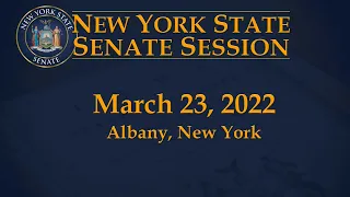 New York State Senate Session - 03/23/22