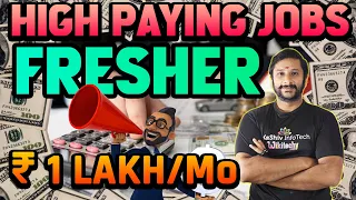 How TO GET HIGH PAYING IT JOB being FRESHER😎👩‍💻 | Best Career Options #itjobs #jobs #job #jobsearch