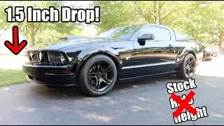 LOWERING My Mustang GT! (Before & After)