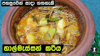 අලත් එක්ක රසම රස හාල්මැස්සෝ කරිය | Halmasso Curry | Sprats Curry