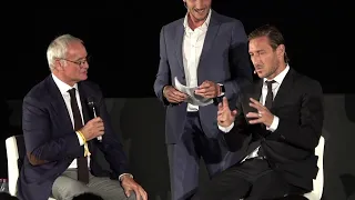 Totti al Colosseo scherza con Ranieri: "Il calcione a Balotelli? E' colpa tua..."