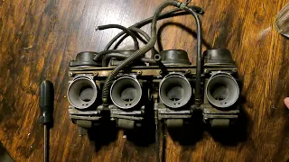 1994 Suzuki GSXR 750 carburetor teardown.  Can they be saved?