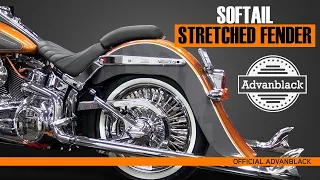 ADVANBLACK SOFTAIL STRETCHED REAR FENDER INSTALL CHOLO VICLA CHICANO