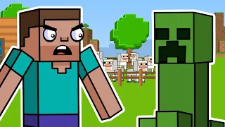 Creeper & Sheep Farm | Block Squad (Minecraft Animation)