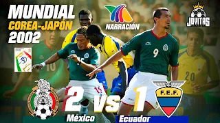 La VOLTERETA de MÉXICO a ECUADOR en Corea Japón 2002 ⚽ NARRACIÓN TV Azteca 🎙 GOLAZO de Torrado 👌