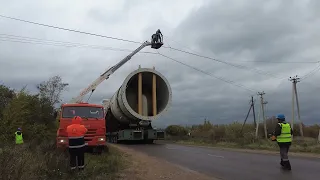 Транспортировка самых больших цистерн через Ивангород