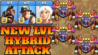 New Level Hog With Miner Hybrid Th15 Attack Strategy 2023!! Th15 Max Hog Miner Attack Strategy - COC