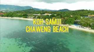 Koh Samui Thailand by DRONE !! Beautiful view over Chaweng beach.