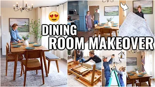 DINING ROOM MAKEOVER!!😍 BEFORE & AFTER ROOM MAKEOVER | HOUSE TO HOME Honeymoon House Episode 8