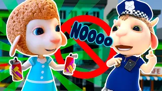 Nursery Rhymes & Kids Songs🌈😄Respect And Obey the Police😄 Naughty Children and the Good Policeman