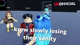 ✨ krew slowly losing their sanity in roblox uno ✨