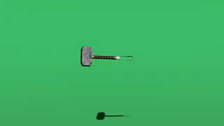 Thor Hammer Mjolnir Green Screen Animation