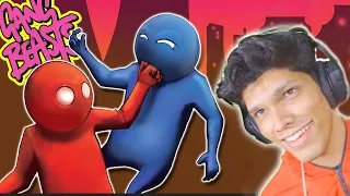 when a NOOB plays GANG BEASTS [Funny Moments]