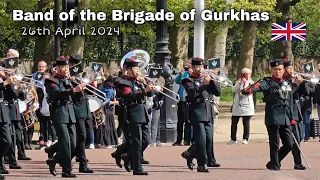 "SPECTACULAR DISPLAY"👏 Band of the Brigade of Gurkhas - Changing the Guard London🇬🇧 26/04/24