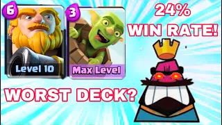 Trying to WIN with the WORST DECK in Clash Royale! | Season 23 2021