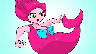 Mommy Long Legs - mermaid  - Poppy Playtime | cartoon animation